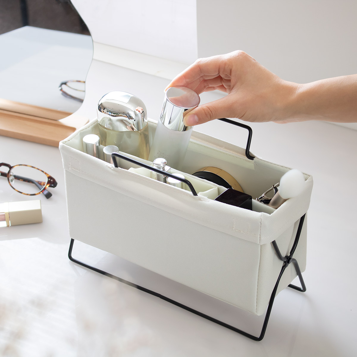 東洋ケース（TOYOCASE） 卓上収納 卓上マルチラック 折りたたみ 
