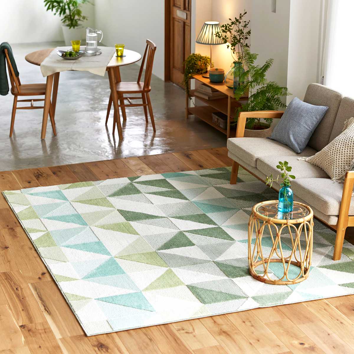 スミノエ ラグ シーン 190×240cm アレルブロック 防ダニ加工 