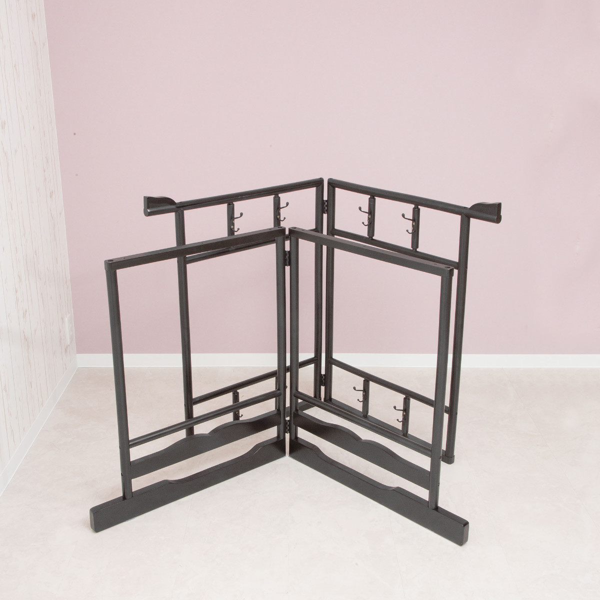 サン・ハーベスト 衣桁 2段 木製 和装ハンガーラック 高さ172.5cm