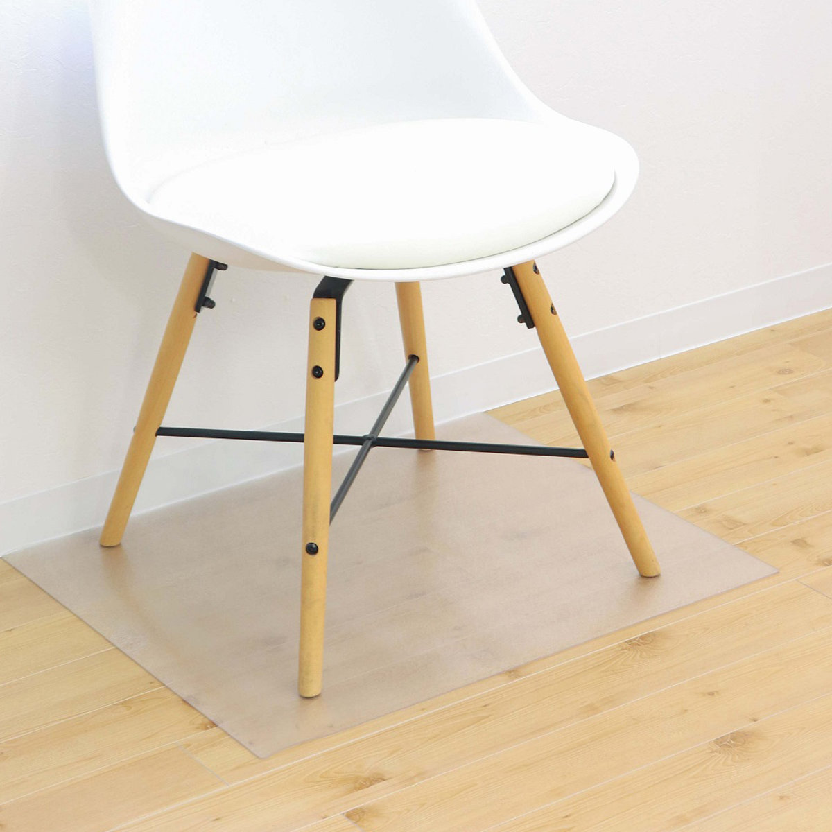 PVCマルチ保護マット62×53cm （ マット カーペット マルチマット シート フロアマット チェアマット 透明 ）