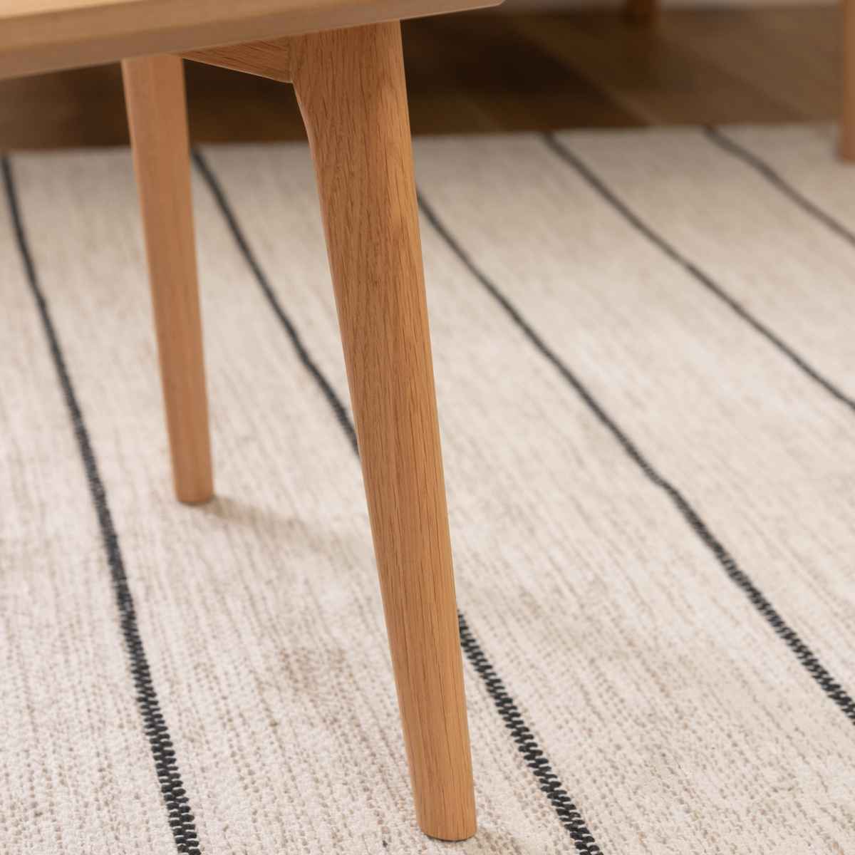 木製座卓 自然な木目 光沢仕上げ 東谷 ローテーブル 高さ36cm 天然木 組立品 （ 座卓 小さめ 北欧