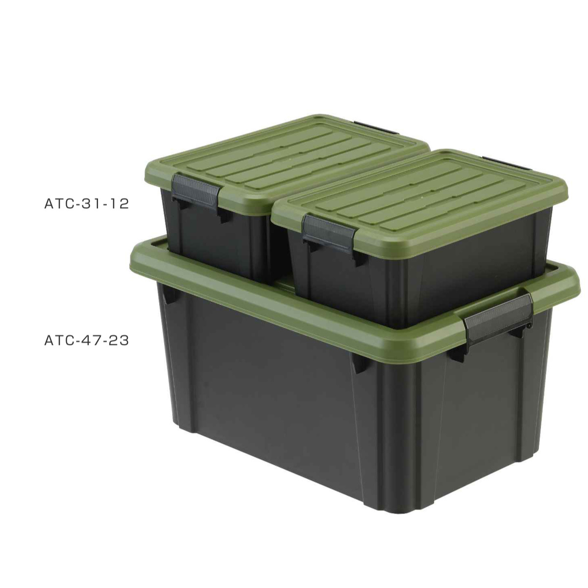 SANKA 収納ボックス Nタフコン ATC-31-12 フタ付き 幅20.5×奥行31×高さ