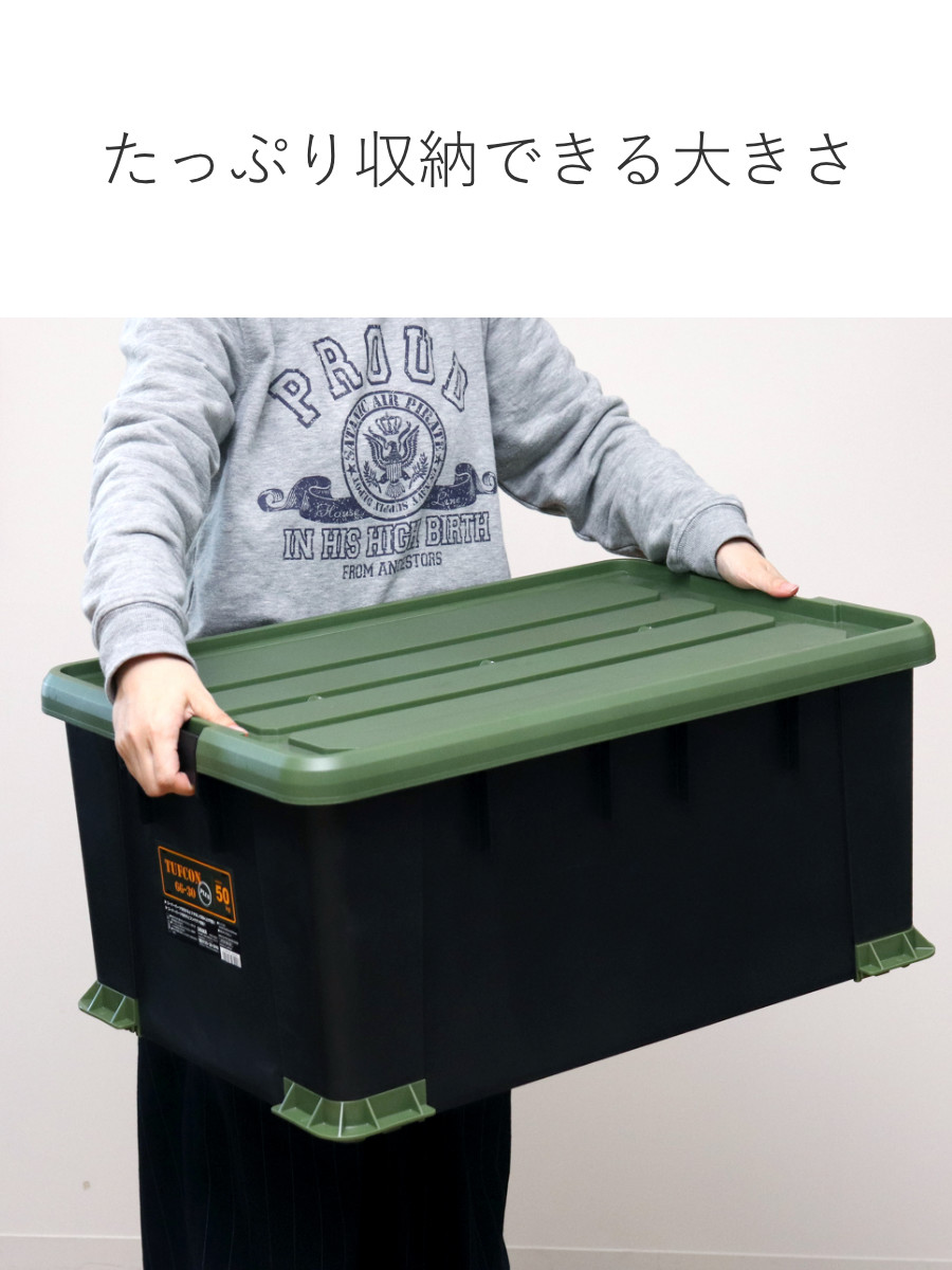 SANKA 収納ボックス Nタフコンプラス ATCP-66-30 フタ付き 幅44×奥行66