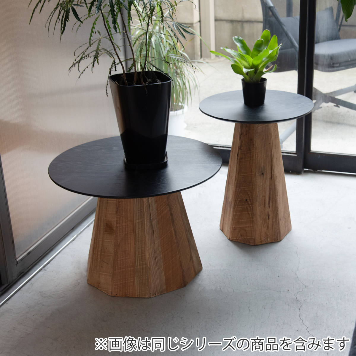 東谷 ローテーブル 高さ32cm 天然木 丸 （ 北欧 テーブル 木目調 木製