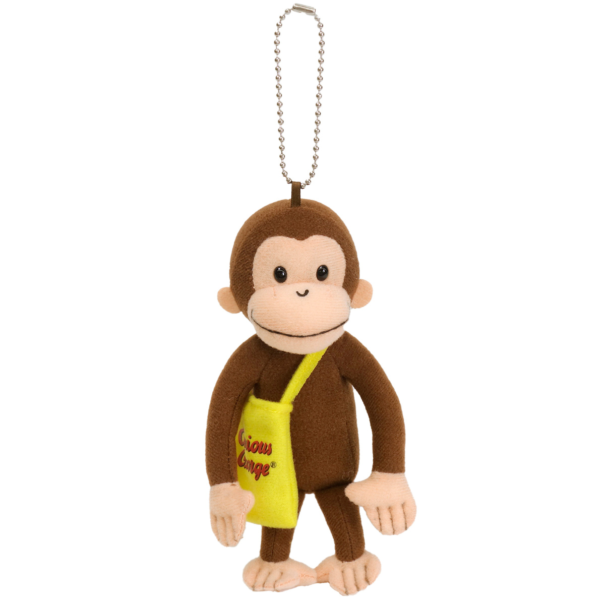 マスコット クラシック ジョージ バッグ キーホルダー おさるのジョージ 大きめ （ ぬいぐるみ キャラクター グッズ プレゼント 縫いぐるみ ボールチェーン ）
