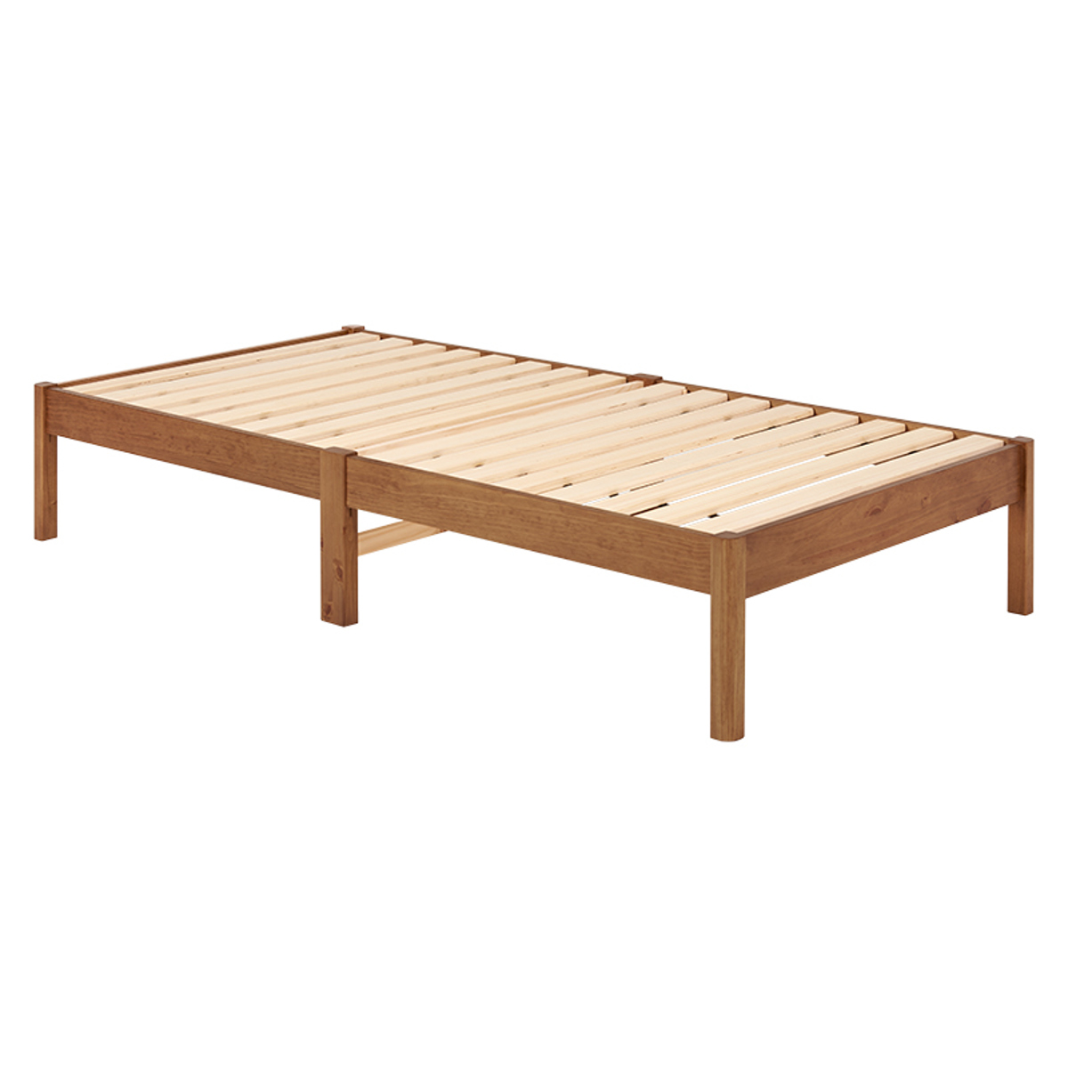 すのこベッド シングル 簡単組立 ロールすのこ ベッド （ ベッドフレーム フレームのみ 頑丈 木製...