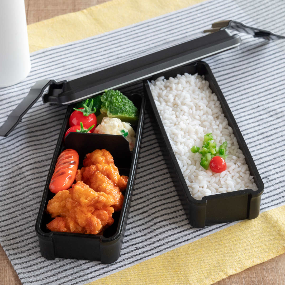 OSK（オーエスケー） お弁当箱 メタリックスタイル 850ml 2段 （ 弁当