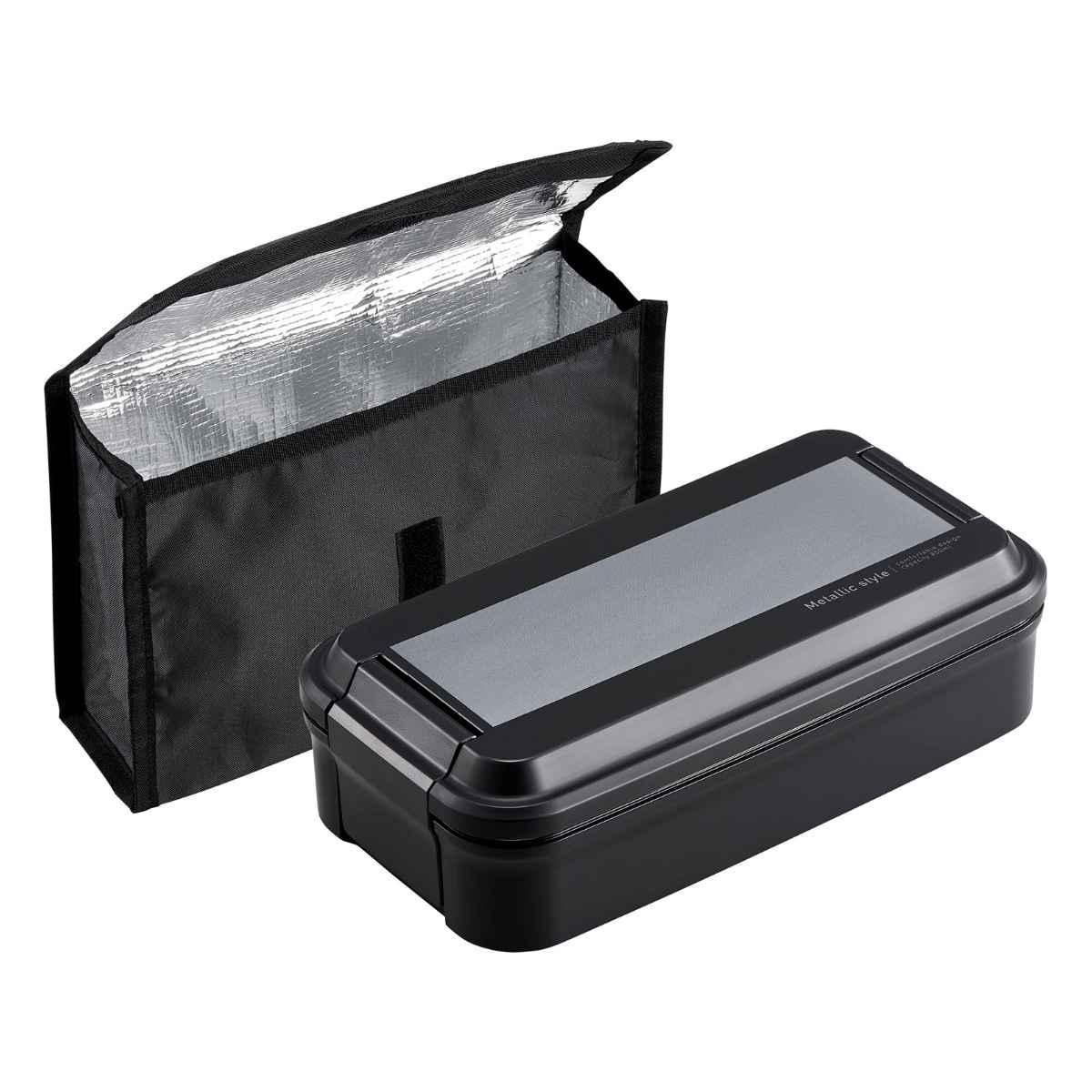 OSK お弁当箱 メタリックスタイル 850ml 1段 保冷ケース付き （ 弁当箱 
