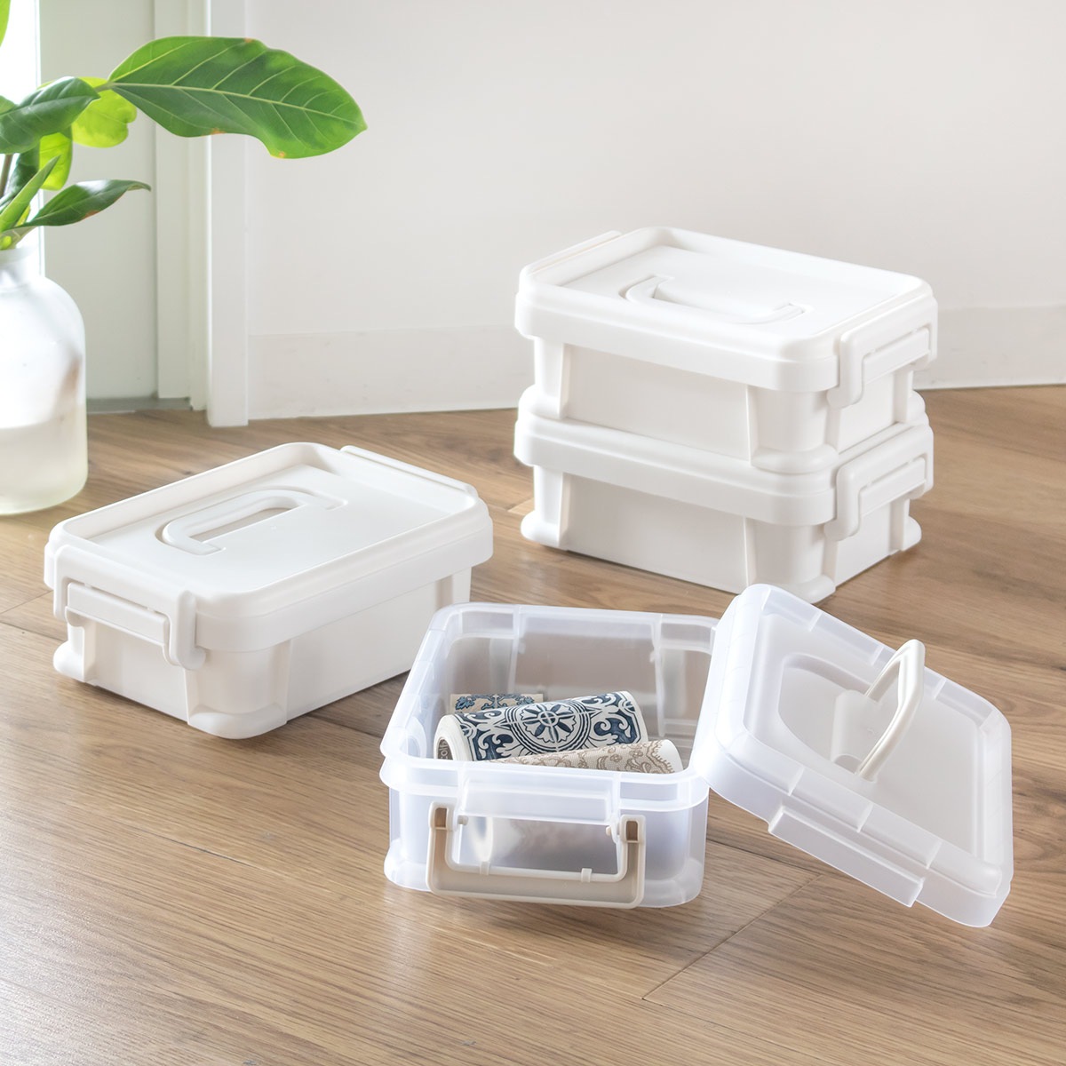 アタの蓋つきBOX SANKA 収納ボックス ナチュラトラックス 幅24.5×奥行17.2×高さ9cm 24S