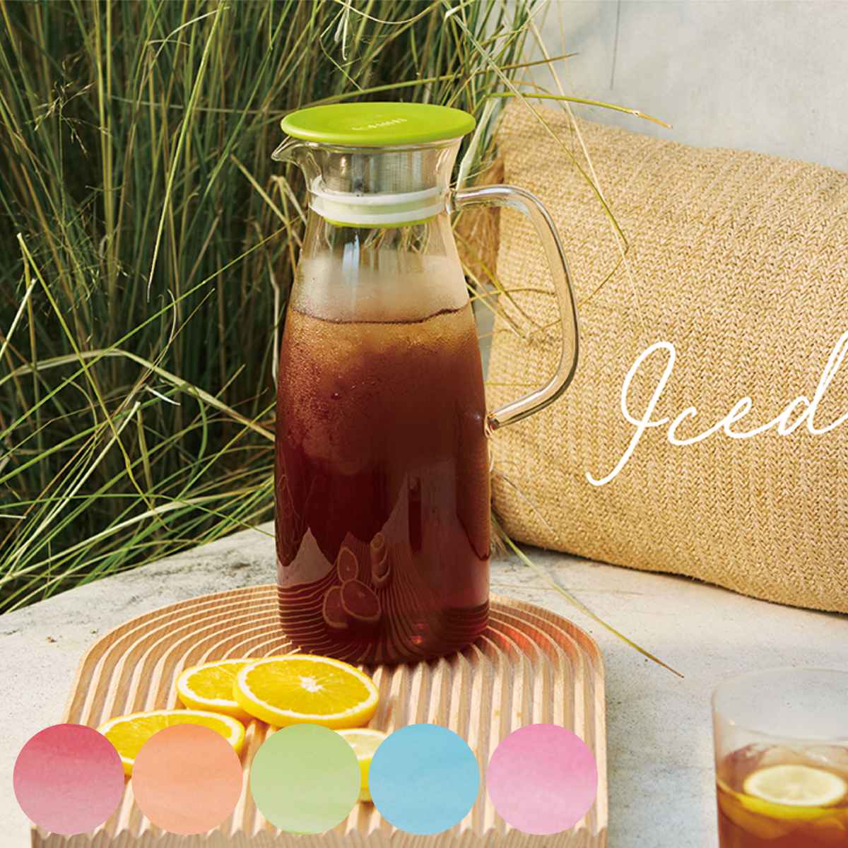 FORLIFE JAPAN 冷水筒 ピッチャー 1L ミストアイスティージャグ ガラス