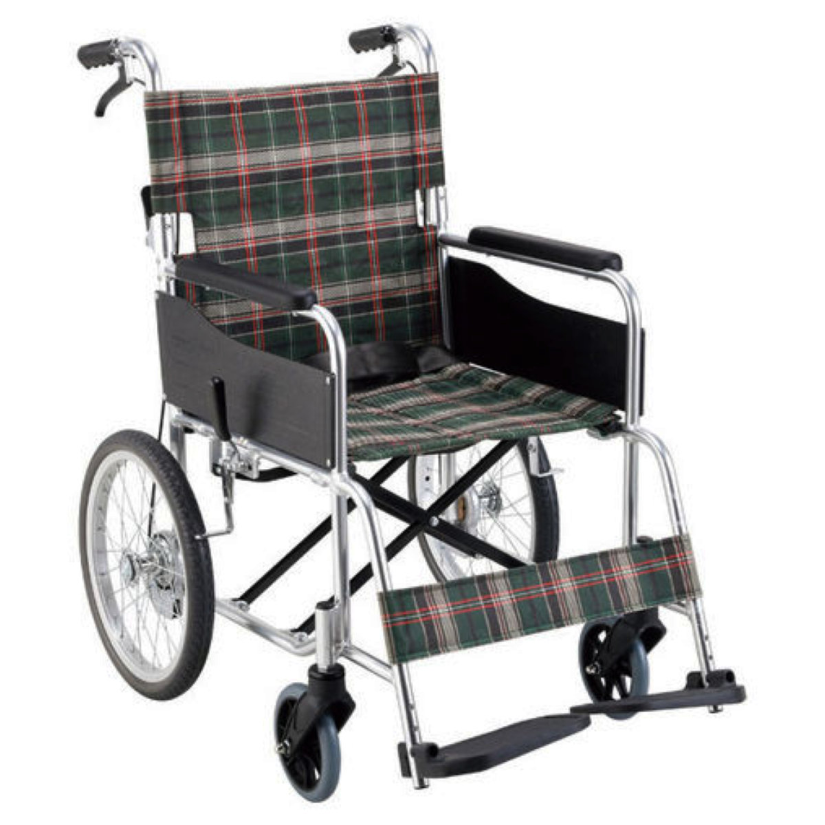 【再入荷！】 車いす マキテック 標準 非課税 座面幅40cm 背折れタイプ 介助式 車椅子