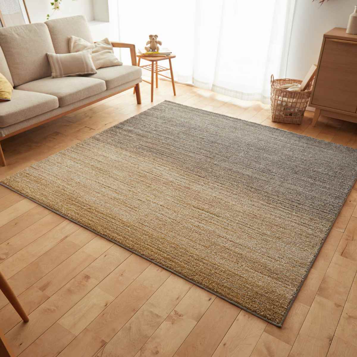 ラグ スミノエ オンブレー 190×240cm 防ダニ 防炎 ( ラグマット カーペット 絨毯 マット 機能ラグ 長方形 3畳 )