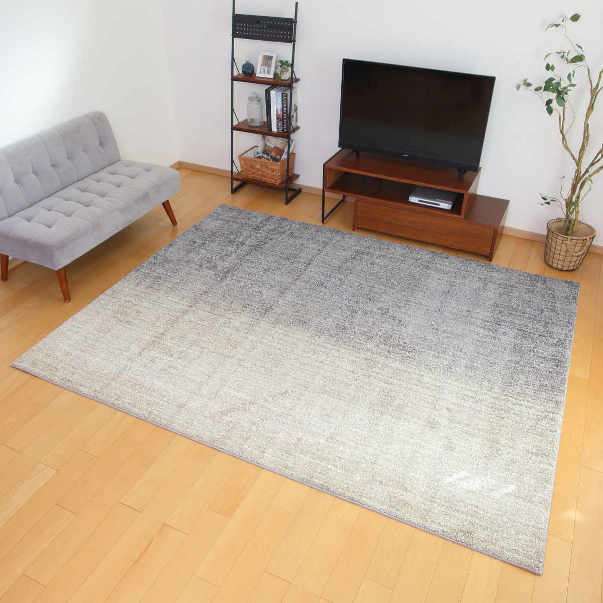 ラグ スミノエ オンブレー 190×240cm 防ダニ 防炎 ( ラグマット カーペット 絨毯 マット 機能ラグ 長方形 3畳 )