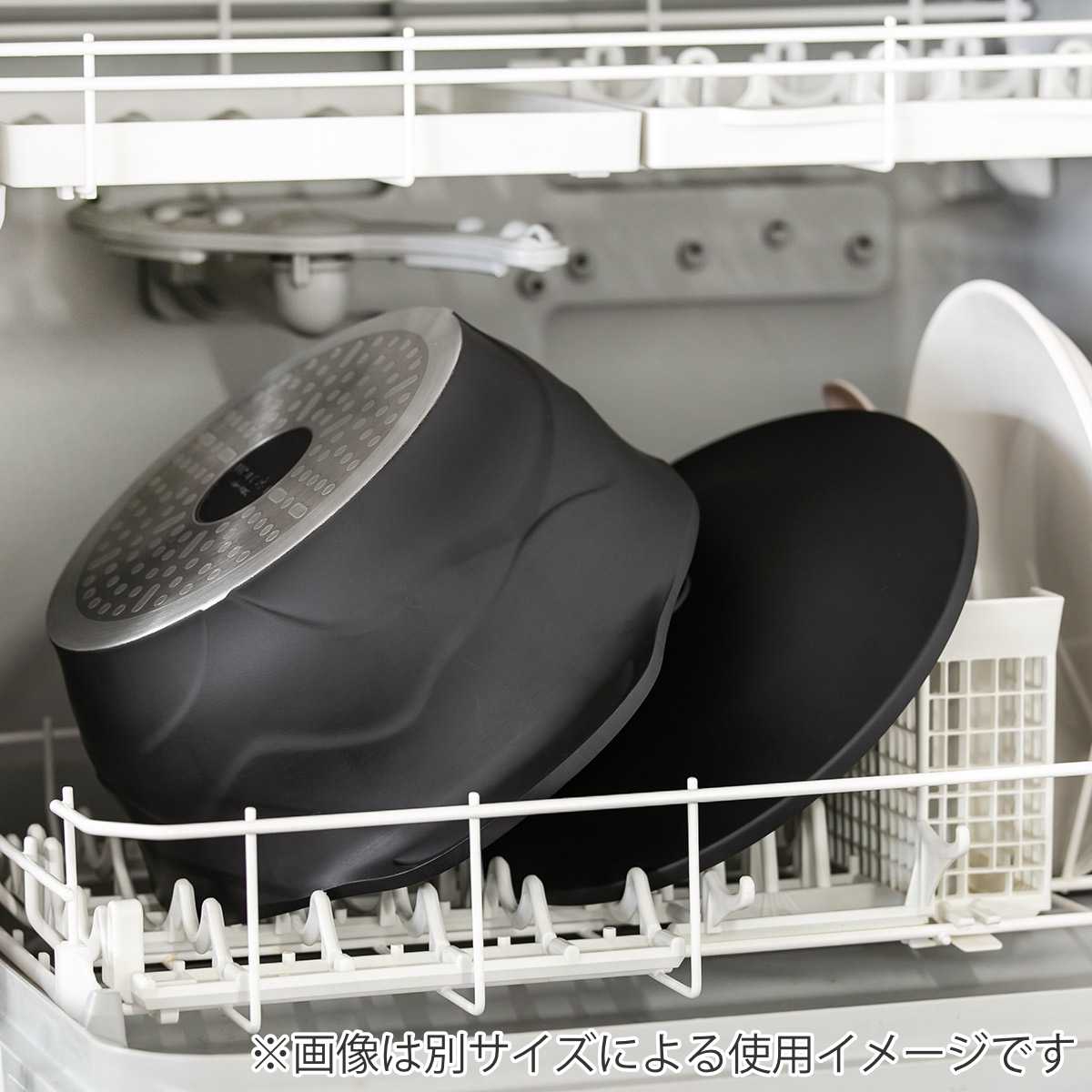Lirica スキレット 26cm IH対応 食洗機対応 両手鍋 （ ガス火対応 なべ 万能鍋 お鍋 両手なべ フッ素加工 軽い 蓋付き PFASフリー PFOAフリー ）の画像
