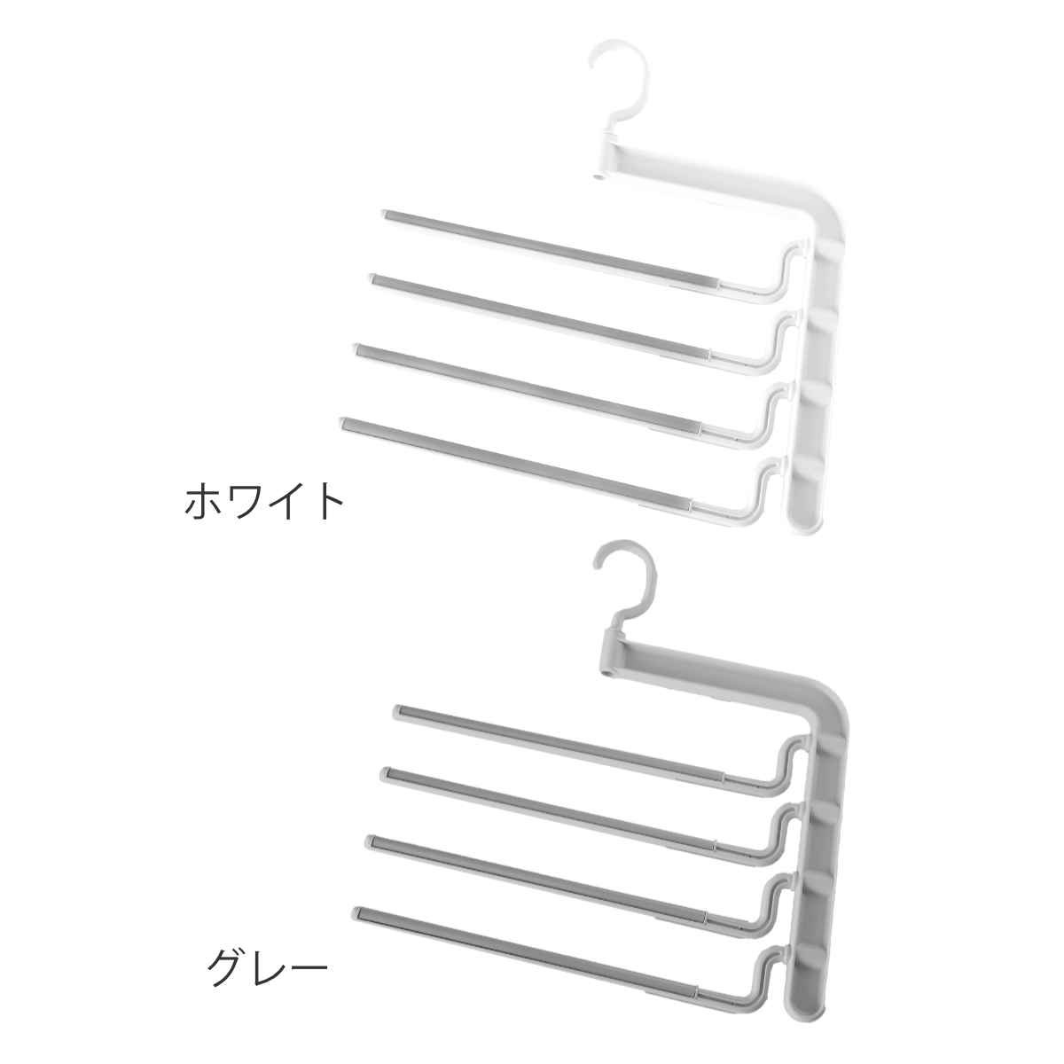 ハンガー スラックス モノクローゼット ボトム...の詳細画像2