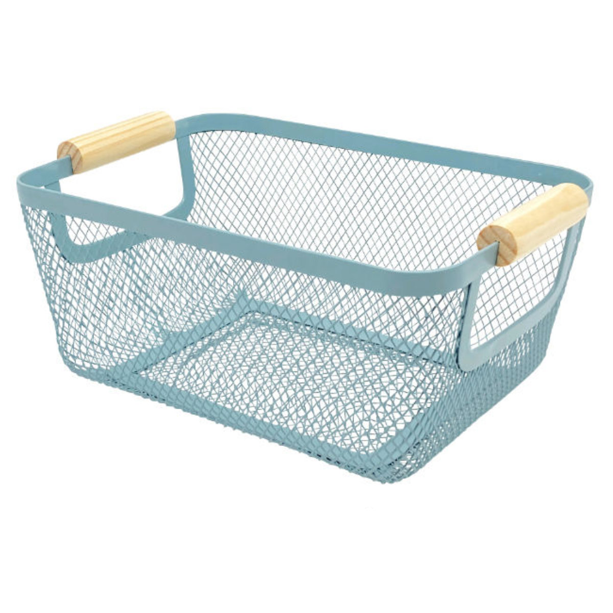 ウッドハンドルメッシュバスケット S リーニエ （ かご カゴ