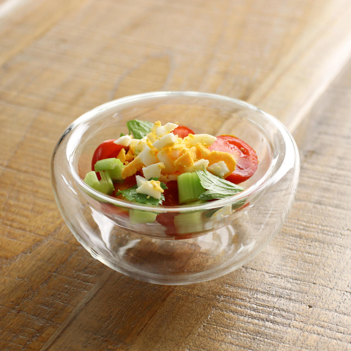 ボウル 11cm DOWBLE WALL ダブルウォール 耐熱ガラス （ 電子レンジ