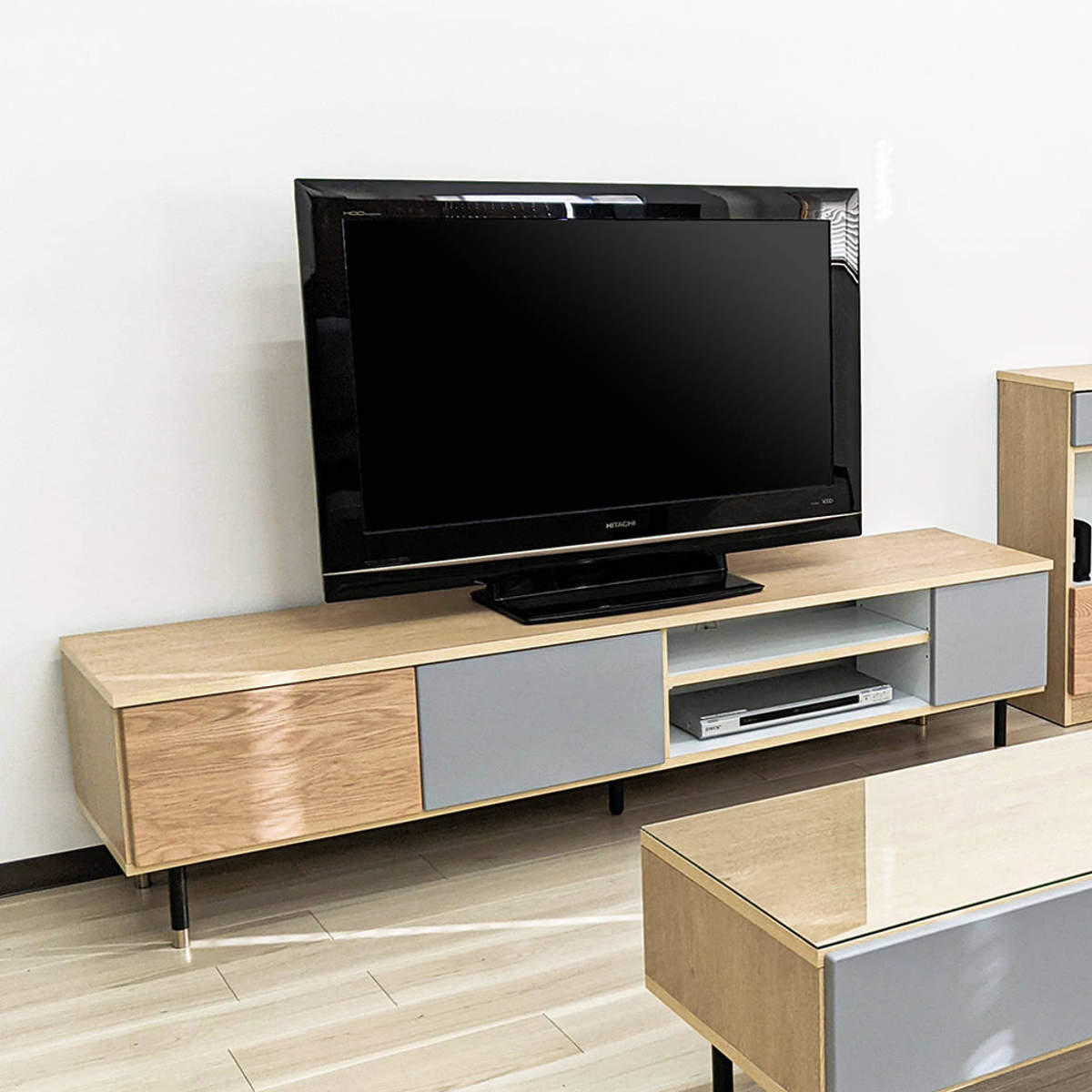 アルファタカバ テレビ台 ローボード バイカラーデザイン 日本製 幅