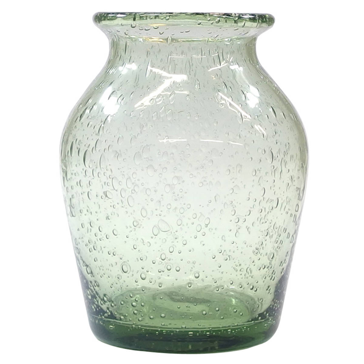 希少　Ju. HOPE bubble 吹きガラス　フラワーベース 花瓶 花瓶 手吹きバブルガラスフラワーベース ポット ガラス （ 花びん