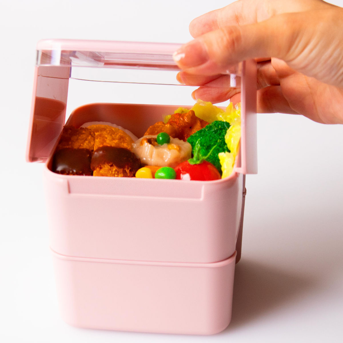 お弁当箱 イージーケアランチスクエア2段 680ml （ 弁当箱 ランチ