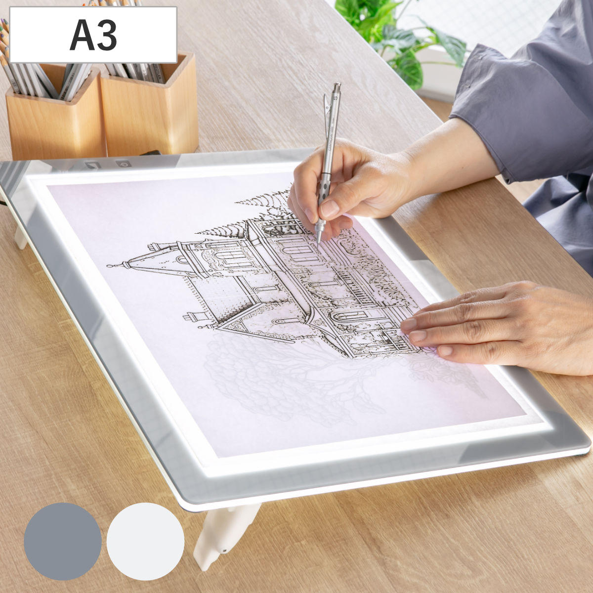 �g���[�X�� A3 ���^LED �g���r���A�[ A3-500 �i TREVIEWER ���{�� 7�i�K���� 3�N�ۏ� �y�� �c�u�� ���C�g�{�[�h AC�A�_�v�^�[ �A�N���� �g���[�X �� �j
