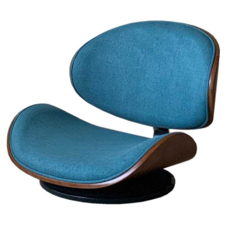 座椅子 360度 回転式 幅55cm ファブリック （ フロアチェア ローチェア 椅子 座いす 回転 ）｜interior-palette｜02