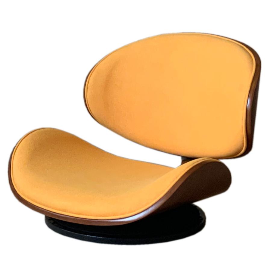 座椅子 360度 回転式 幅55cm ファブリック （ フロアチェア ローチェア 椅子 座いす 回転 ）｜interior-palette｜04