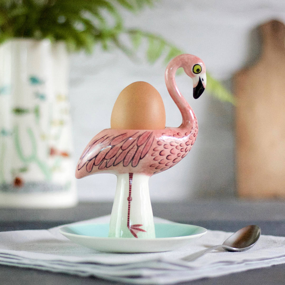 エッグカップ Hannah Turner Egg cups （ ハンナターナー エッグスタンド 陶器 卵立て 食器 朝食 ゆで卵 小物入れ 小物収納 くじゃく 鳥 ） | Hannah Turner | 22