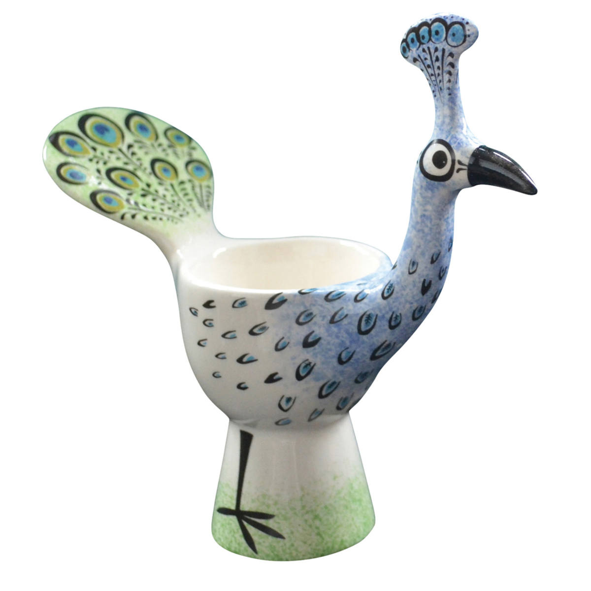 エッグカップ Hannah Turner Egg cups （ ハンナターナー エッグスタンド 陶器 卵立て 食器 朝食 ゆで卵 小物入れ 小物収納 くじゃく 鳥 ） | Hannah Turner | 07