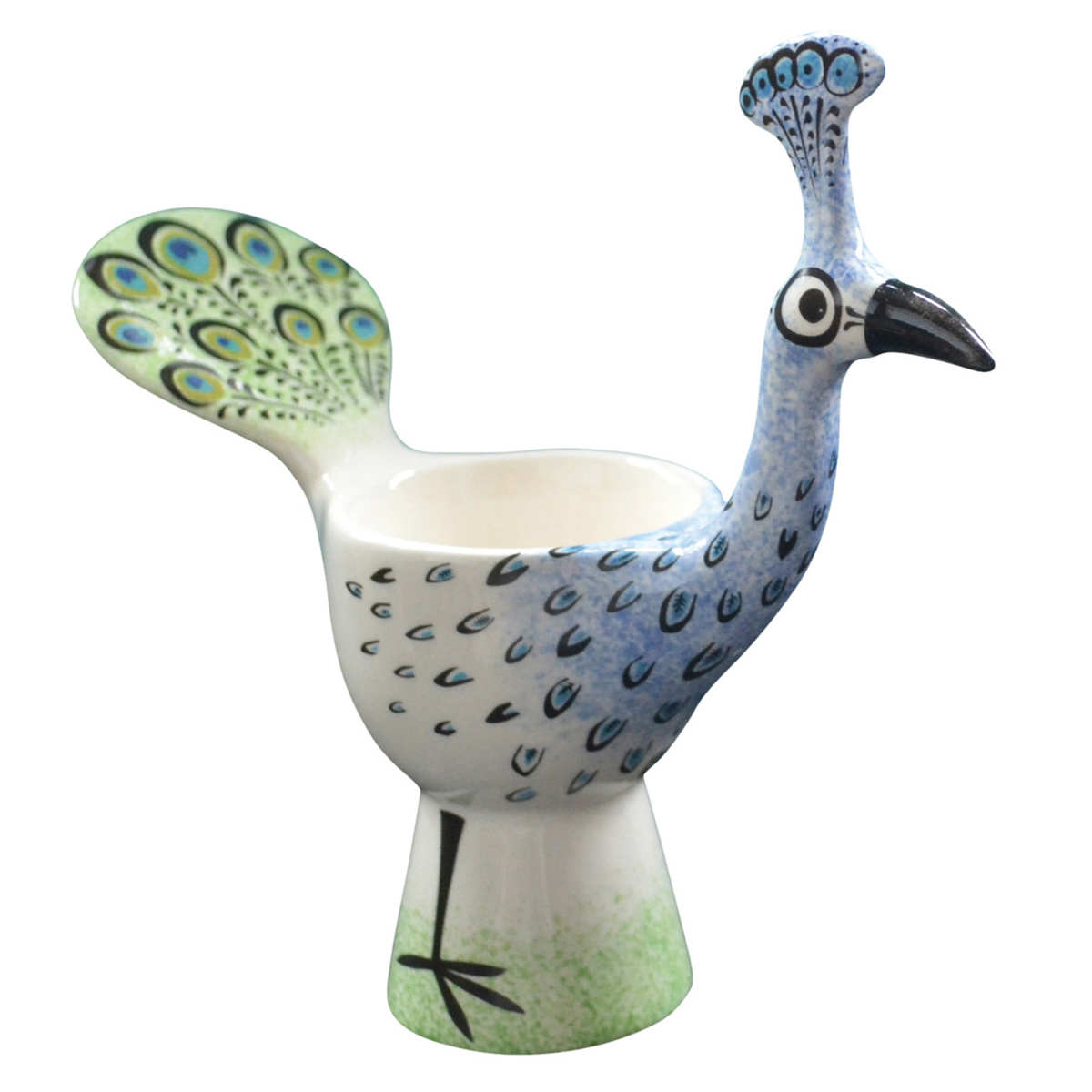 エッグカップ Hannah Turner Egg cups （ ハンナターナー エッグスタンド 陶器 卵立て 食器 朝食 ゆで卵 小物入れ 小物収納 くじゃく 鳥 ） | Hannah Turner | 01