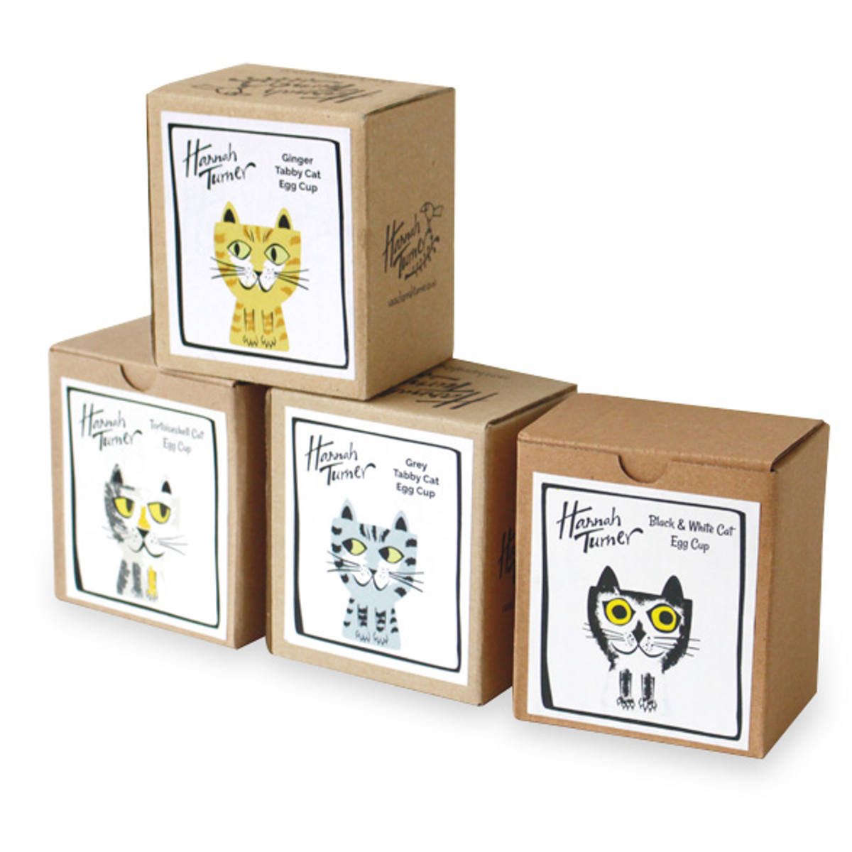 エッグカップ Hannah Turner Egg cups Cat ネコ （ ハンナターナー エッグスタンド 陶器 卵立て 食器 朝食 ゆで卵 小物入れ 小物収納 一輪挿し ねこ 猫 ） | Hannah Turner | 19