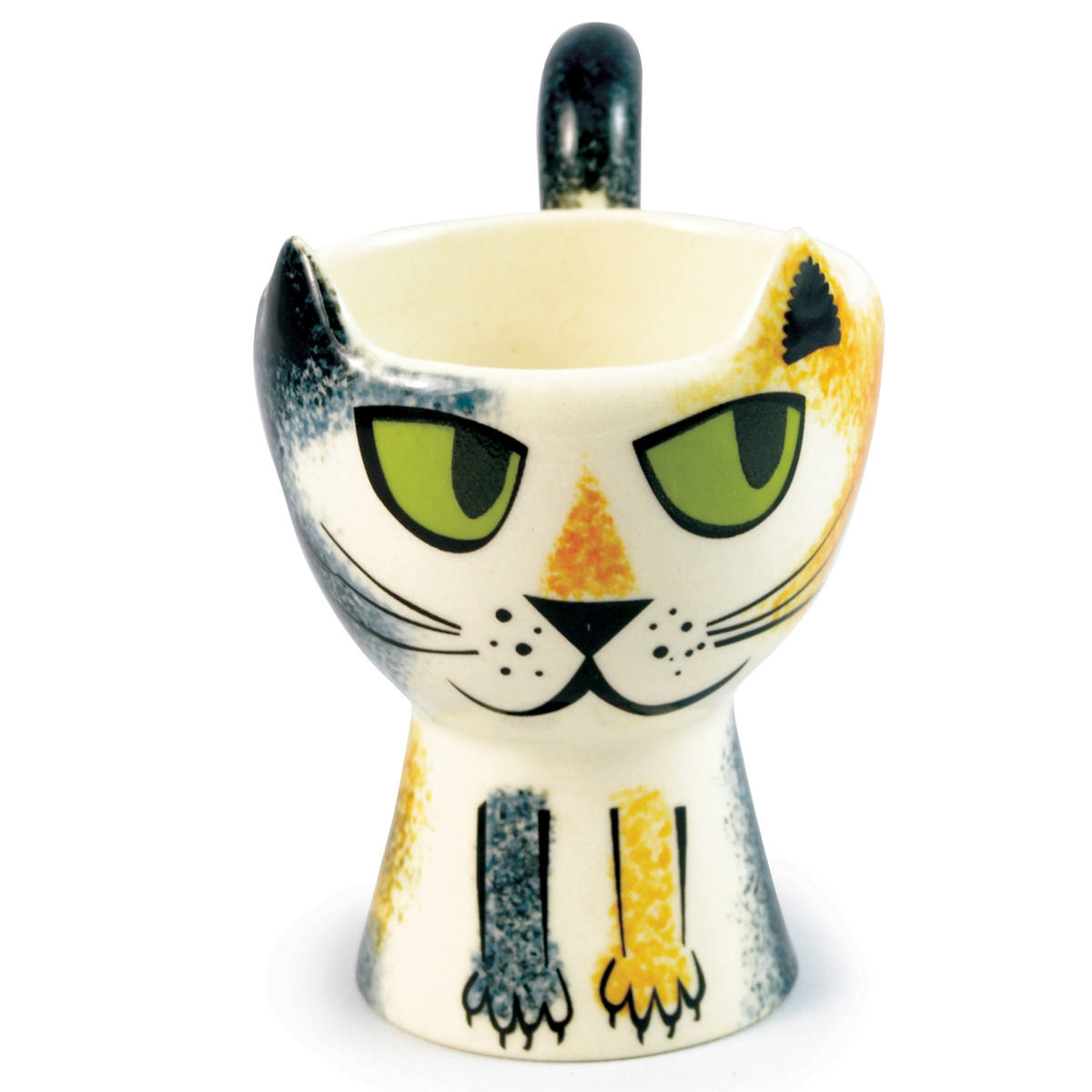 エッグカップ Hannah Turner Egg cups Cat ネコ （ ハンナターナー エッグスタンド 陶器 卵立て 食器 朝食 ゆで卵 小物入れ 小物収納 一輪挿し ねこ 猫 ） | Hannah Turner | 21