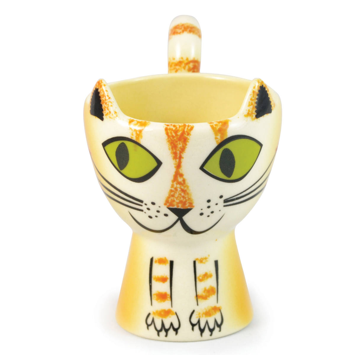 エッグカップ Hannah Turner Egg cups Cat ネコ （ ハンナターナー エッグスタンド 陶器 卵立て 食器 朝食 ゆで卵 小物入れ 小物収納 一輪挿し ねこ 猫 ） | Hannah Turner | 23