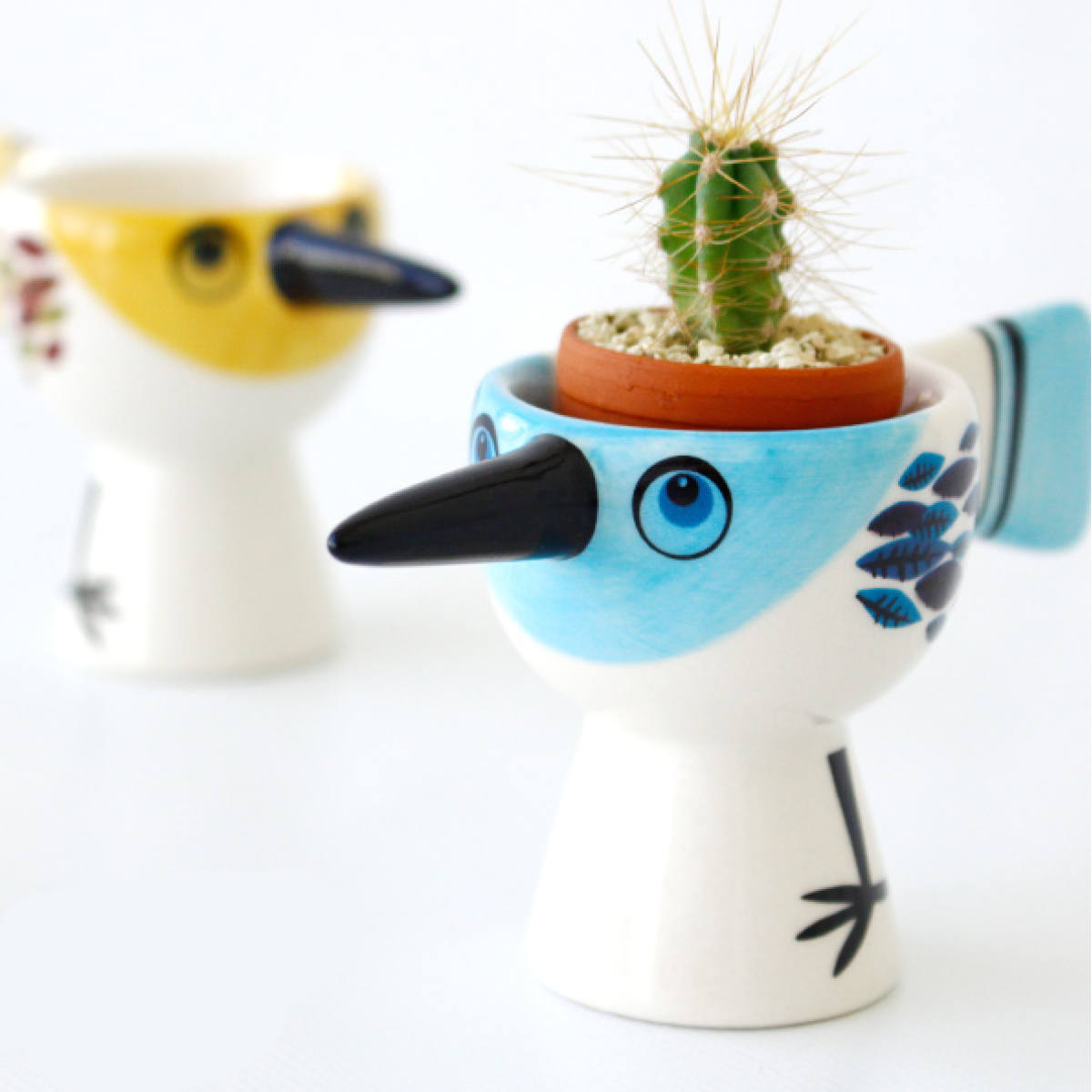 エッグカップ Hannah Turner Egg cups Birdy 小鳥 （ ハンナターナー エッグスタンド 陶器 卵立て 食器 朝食 ゆで卵 小物入れ 小物収納 鳥 ） | Hannah Turner | 12