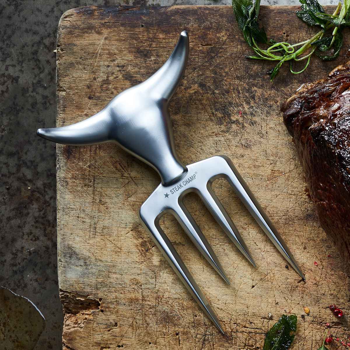 アウトレット）ステーキ STEAK CHAMP カット用 フォーク BULL FORK