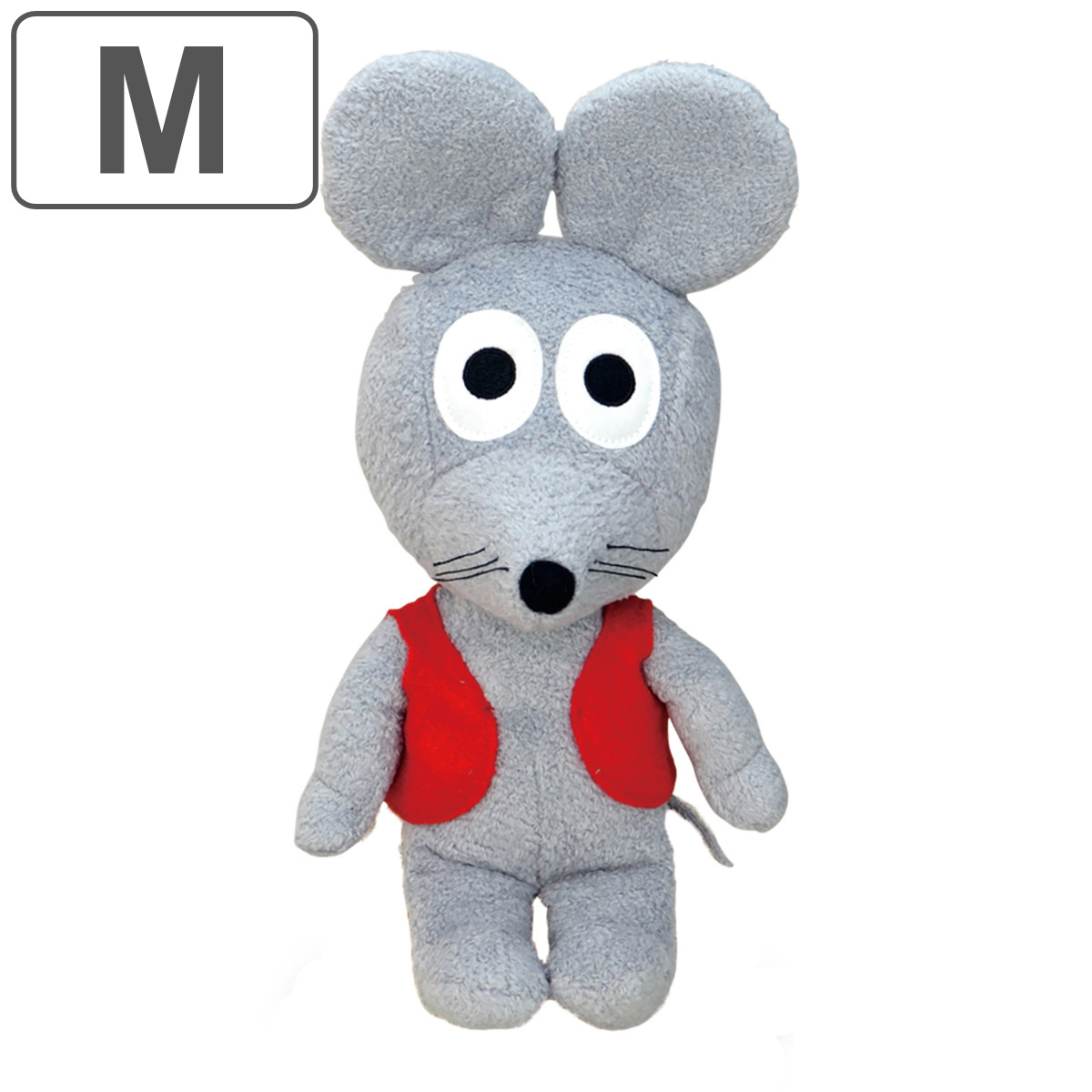 ぬいぐるみ ねずみくん Ｍ ねずみくんのチョッキ 絵本 （ ヌイグルミ 雑貨 インテリア ベビー 赤ちゃん 女の子 男の子 プレゼント かわいい キャラクター ）