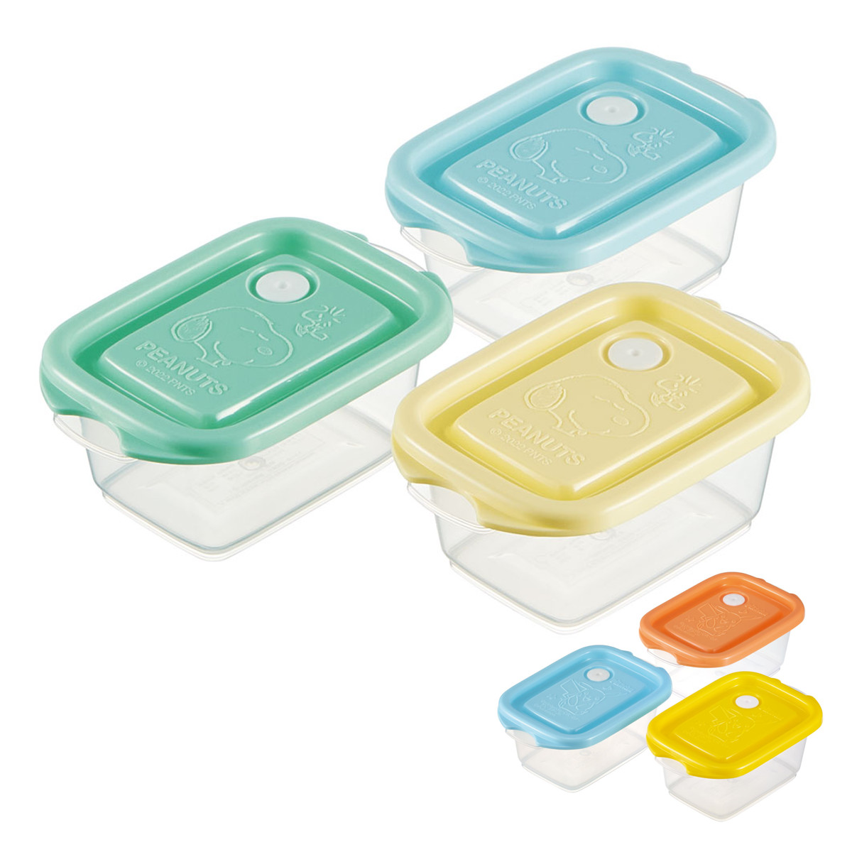 スケーター 保存容器 レリーフランチBOX 240ml 3個セット
