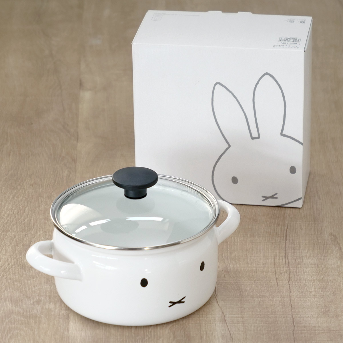 miffyface Series 両手鍋 18cm IH対応 富士ホーロー ミッフィー