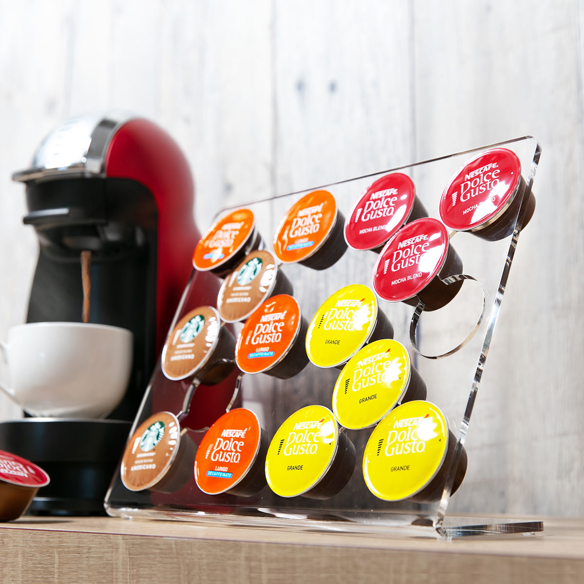 Trytec 特典付き コーヒーカプセルスタンド 16個収納 amenist