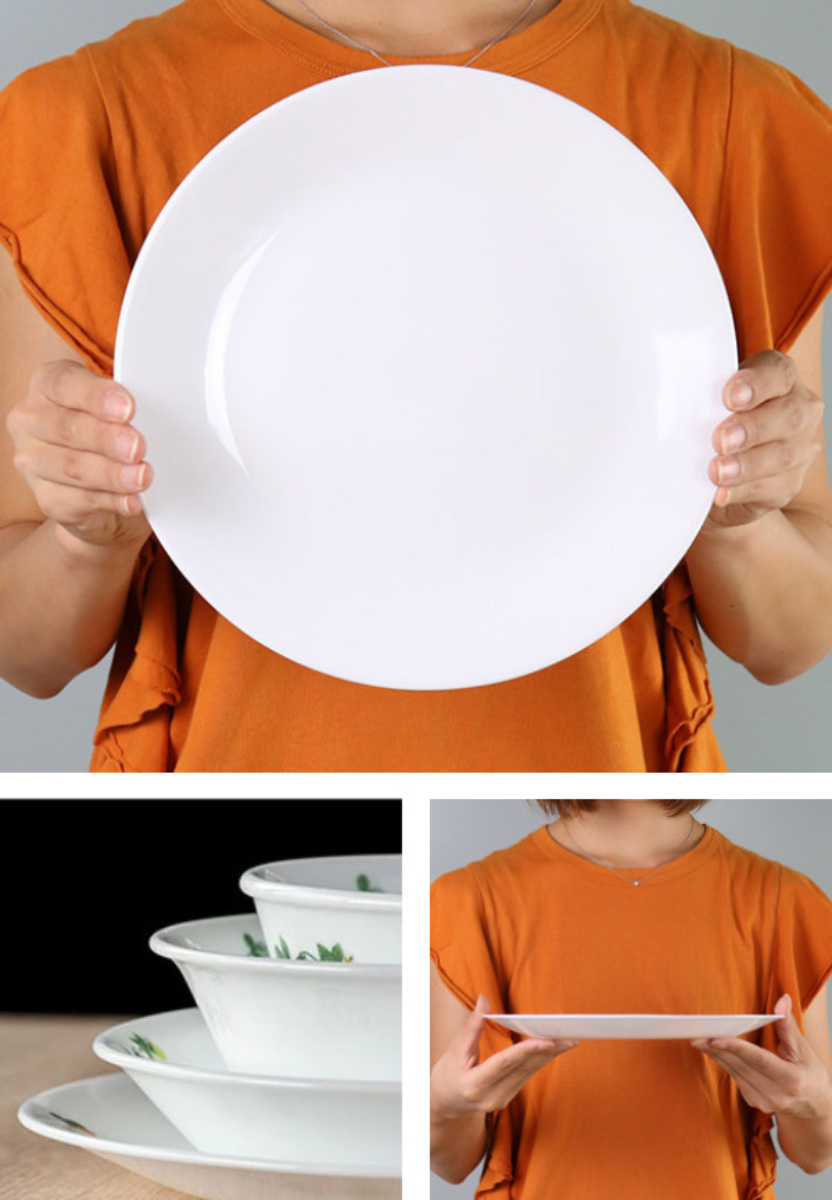 プレート 26cm CORELLE コレール 強化ガラス 同柄5枚セット （ 食洗機対応 電子レンジ対応 オーブン対応 大皿 盛皿 ）の画像