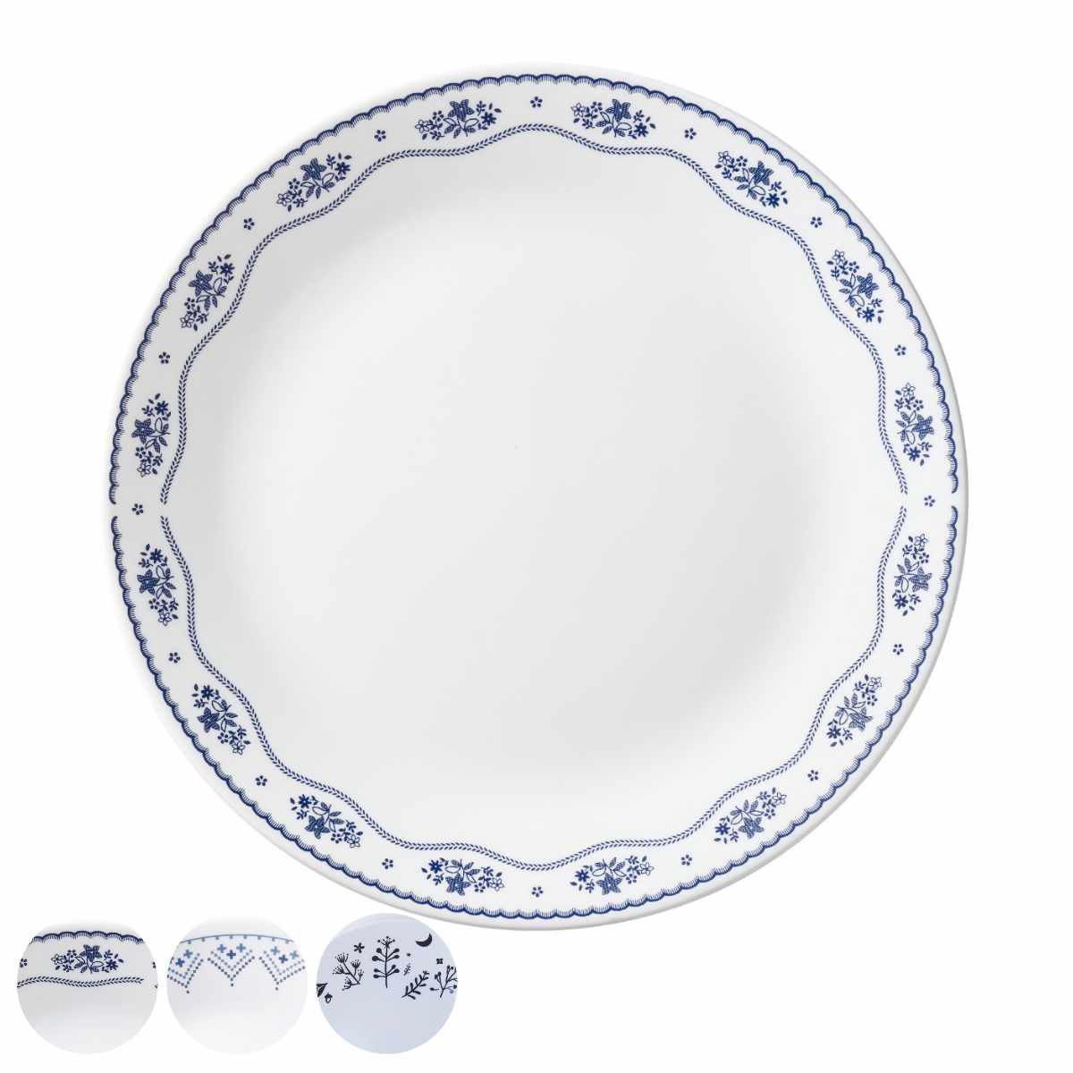 プレート 26cm CORELLE コレール 強化ガラス 同柄5枚セット （ 食洗機対応 電子レンジ対応 オーブン対応 大皿 盛皿 ）