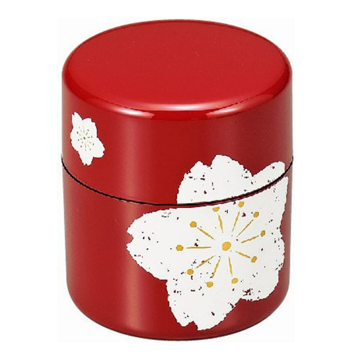 HAKOYA 茶筒 380ml 朱桜 黒椿 （ おしゃれ 日本製 かわいい お茶 和風