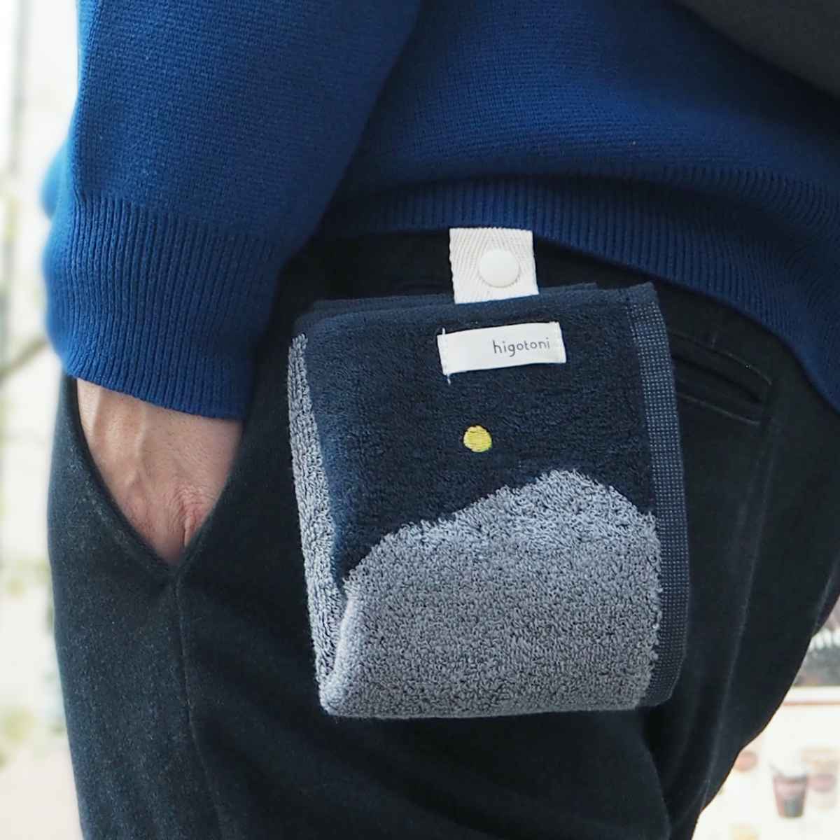 ハンドタオル Mikketa 25×40cm 身に着けるタオル （ 手拭き タオル