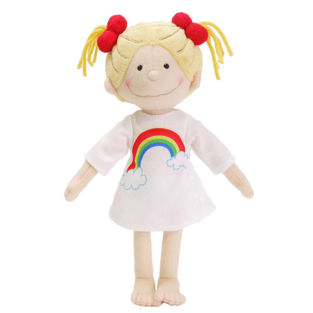 ぬいぐるみ COCOちゃん レインボー Ｓ 人形 グッズ （ ヌイグルミ ココちゃん 雑貨 インテリア ベビー 赤ちゃん プレゼント ギフト かわいい キャラクター ）