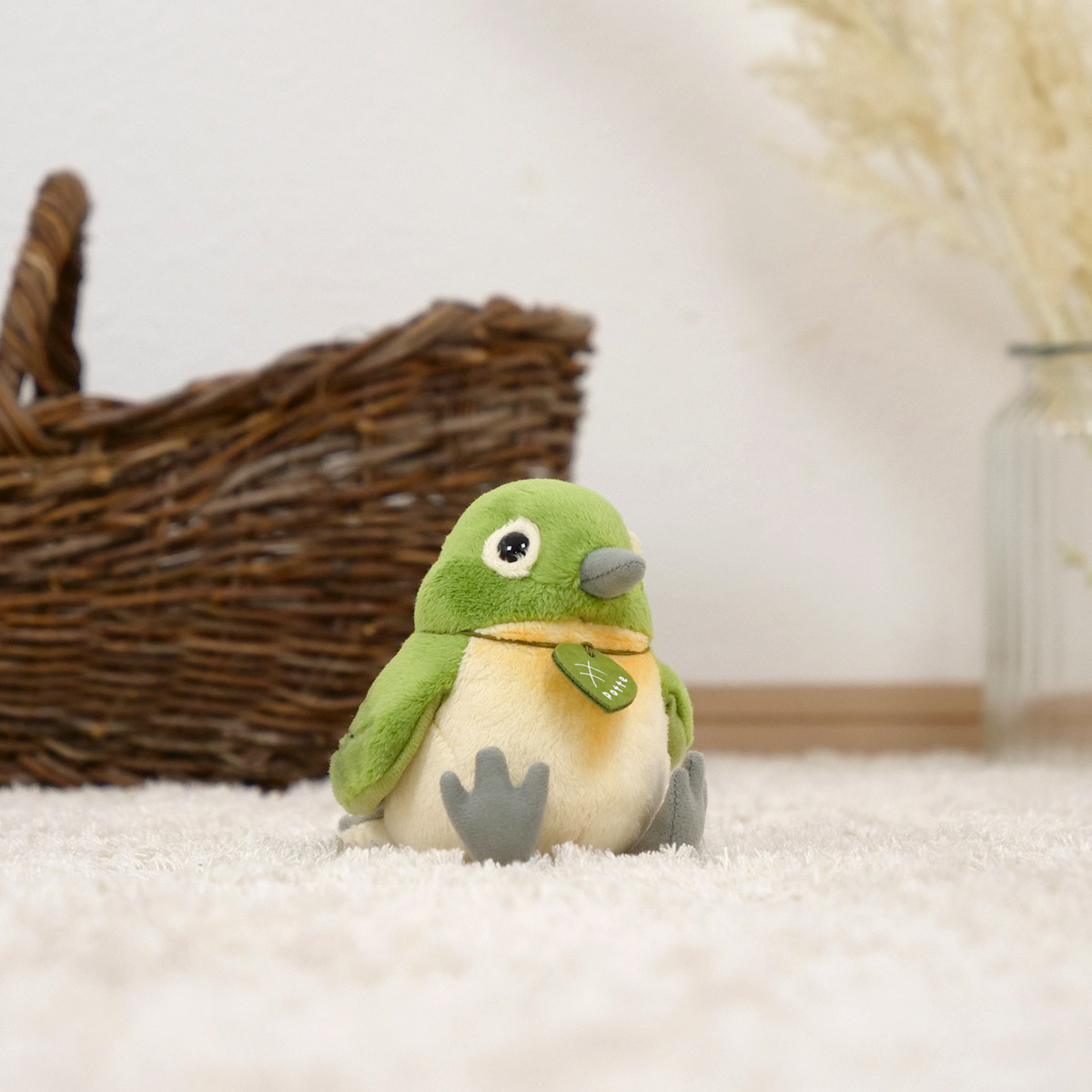 ぬいぐるみ potte メジロ （ ヌイグルミ めじろ 鳥 動物 雑貨 インテリア アニマル グッズ ベビー 赤ちゃん プレゼント ギフト かわいい ）