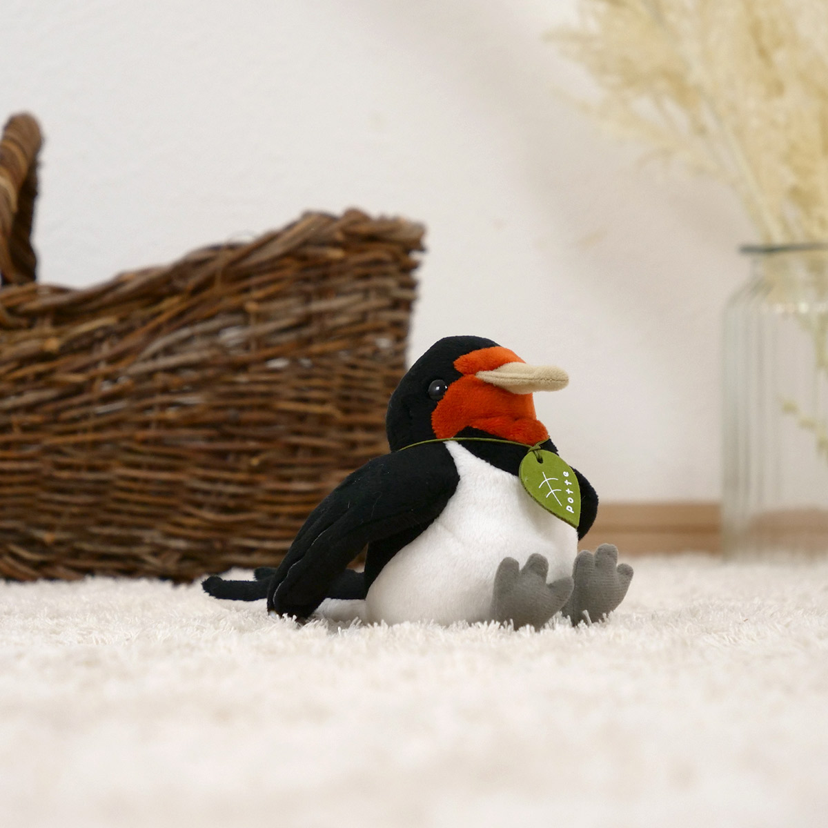 ぬいぐるみ potte ツバメ （ ヌイグルミ つばめ 鳥 動物 雑貨 インテリア アニマル グッズ ベビー 赤ちゃん プレゼント ギフト かわいい ）