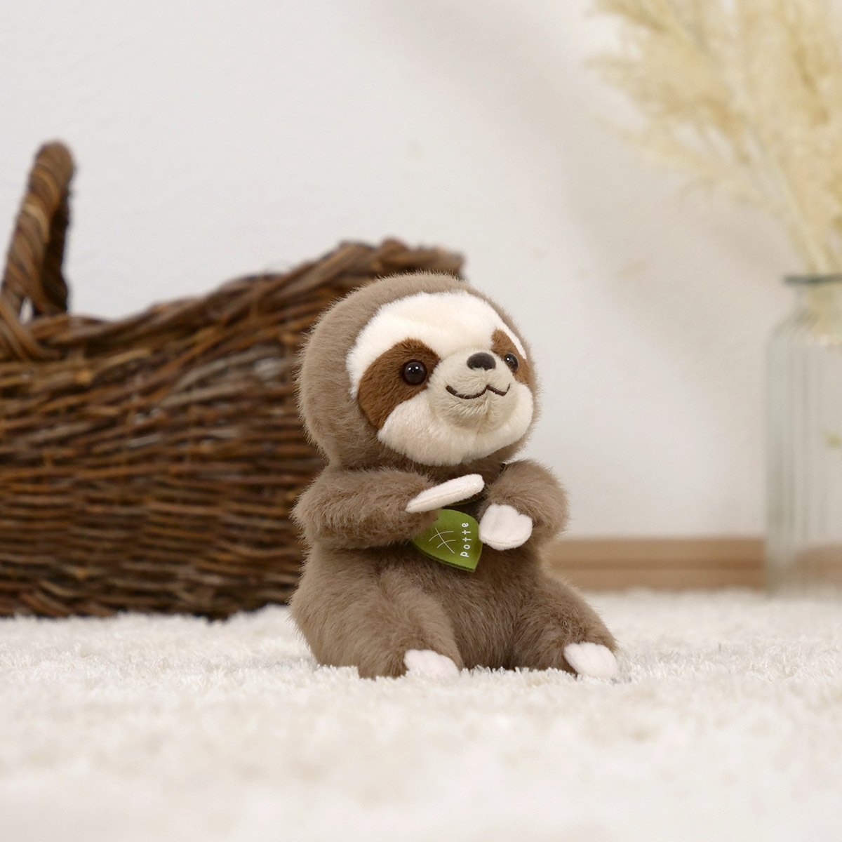 ぬいぐるみ potte ナマケモノ （ ヌイグルミ なまけもの 動物 雑貨 インテリア アニマル グッズ ベビー 赤ちゃん プレゼント ギフト かわいい ）