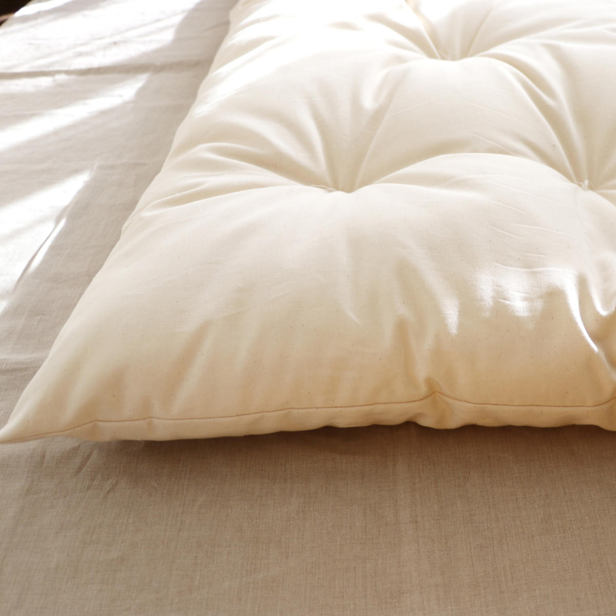 長座布団 60×150cm ごろ寝 オーガニック 日本製 （ 座布団 ざぶとん お