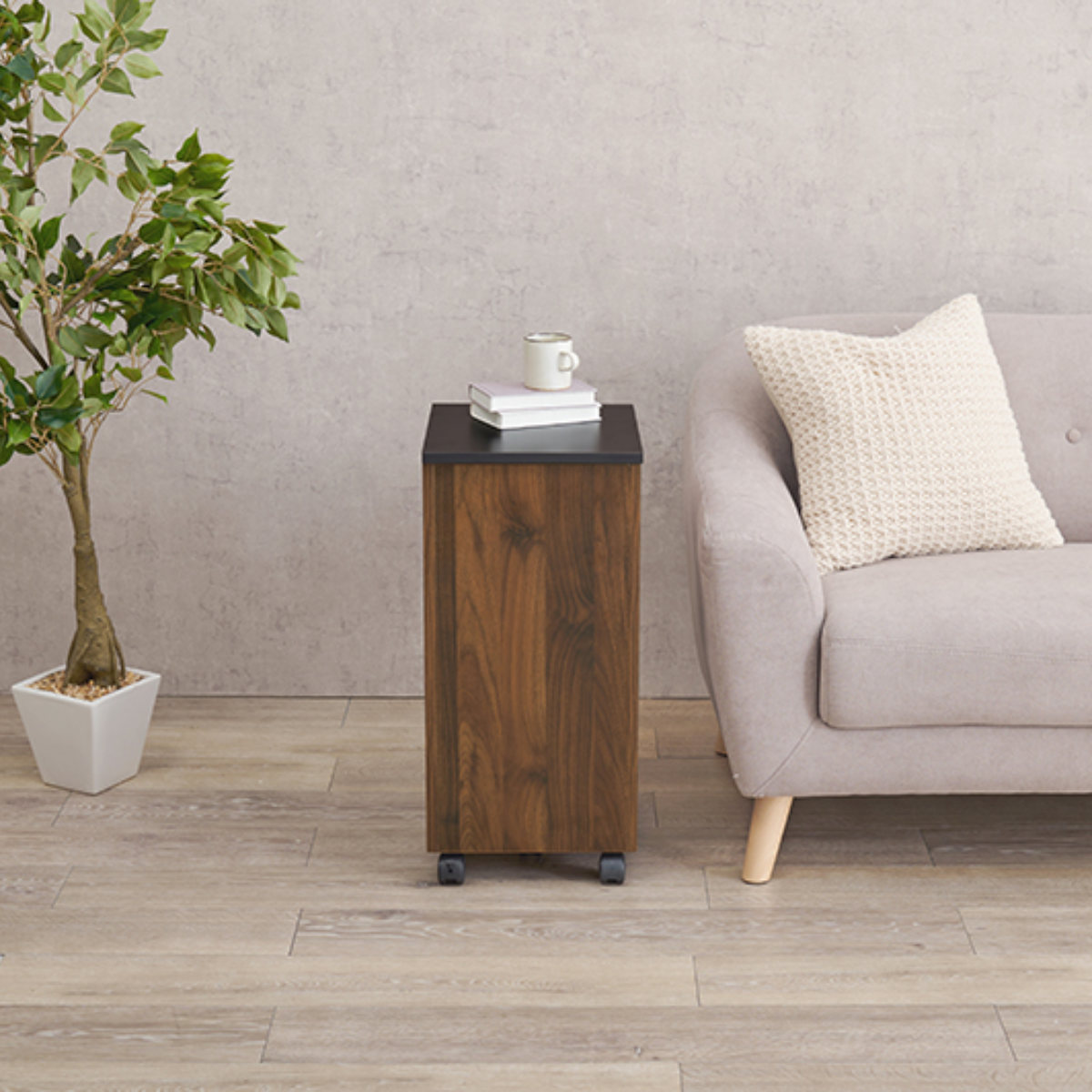 HAGiHARA（萩原） ドレッサー ワゴン 幅30.5〜62cm 折りたたみ （ 鏡台