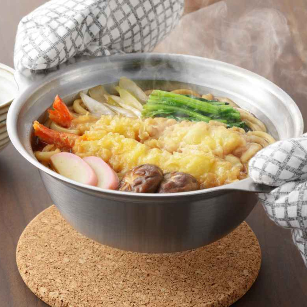 ヨシカワ 両手鍋 18cm IH対応 どんぶり鍋 日本製 （ ガス火対応 両手